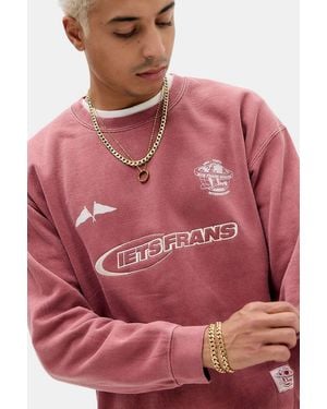iets frans... Red Football Sweatshirt - Pink