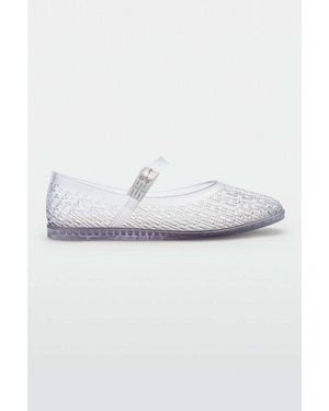 Melissa Harper Jelly Ballerina Flat - White