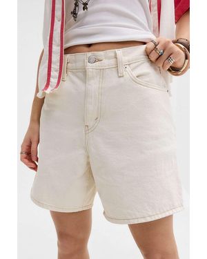 Levi's Ecru High Baggy Shorts - Natural