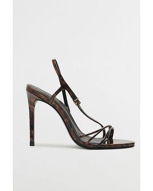 SCHUTZ SHOES Patent Inez Strappy Heel - Multicolor