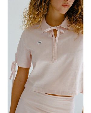 RAT BOI Tie Polo Top - Gray