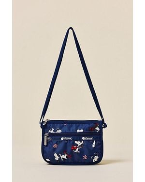 LeSportsac X Peanuts Uo Exclusive Classic Mini Hobo Bag - Blue