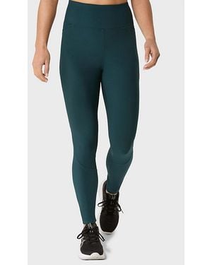 Asics Rib High Waist 7/8 Athletic Legging - Blue