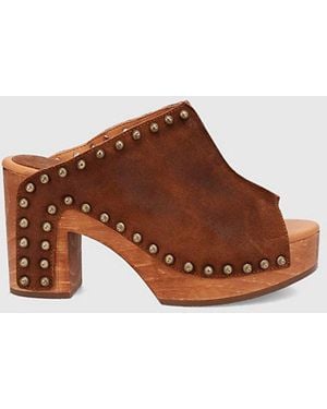 Dingo Echo Wooden Platform Sandal - Brown