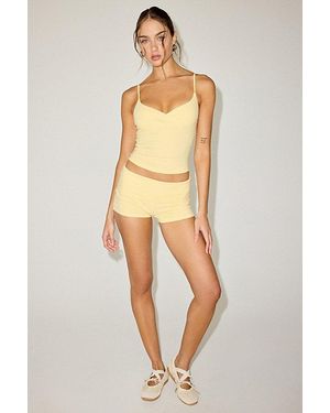 Out From Under Bec Foldover Shorts - Natural