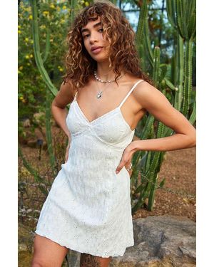 Kimchi Blue Sofia Broderie Mini Dress - Green