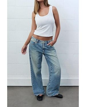 Abrand Jeans 99 Low Baggy Petite - Blue