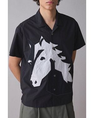 Obey Beau Woven Short Sleeve Shirt Top - Black