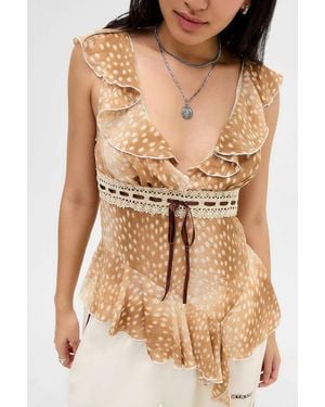 Kimchi Blue Sweet Talk Blouse - Natural