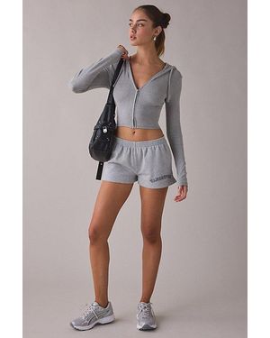 Out From Under City Goals Beach Bum Micro Sweat Shorts - Gray