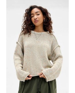 BDG Walton Twist Jumper Xs At Urban Outfitters - Natural