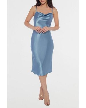 Bebe 3D Flower Embroidered Midi Dress | Lyst