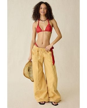 BDG Sunridge Mid-Rise Cargo Balloon Pants - Natural