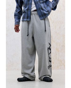 iets frans... Harri Appliqué Baggy Joggers - Blue