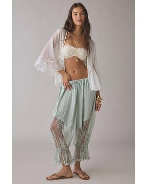 Out From Under Milla Lace Trim Bloomer Pants - Gray
