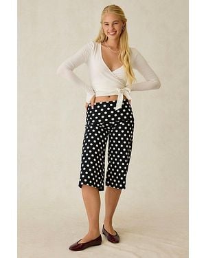 Out From Under Bec Cropped Gaucho Pant - Natural