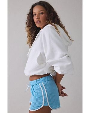 Out From Under Free Kick Mesh Micro Shorts - White
