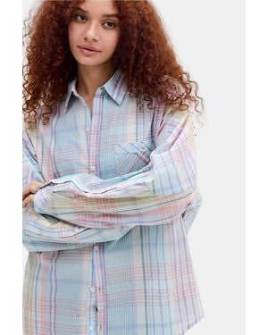 BDG Alex Oversized Shirt - Blue
