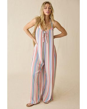 Out From Under Meet Me There Halter Neck Jumpsuit - Natural