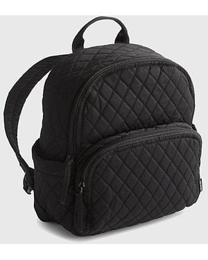 Vera Bradley Quilted Cotton Small Banbury Backpack - Black