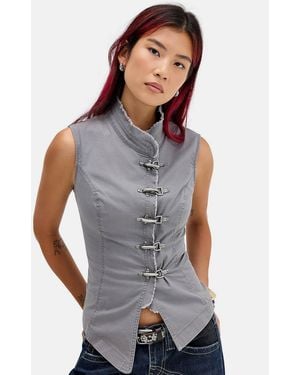 BDG Finn Fireman Clasp Tank Top - Grey