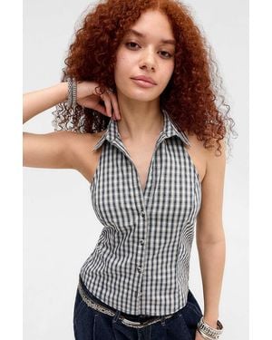 iets frans... Frances Sleeveless Shirt - Grey
