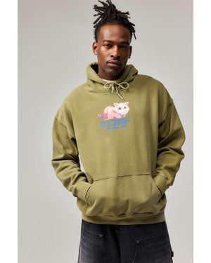 Urban Outfitters Uo Kawaii Cat Hoodie - Green