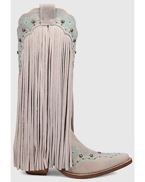 Dingo Tequila Sunrise Suede Boot - Gray