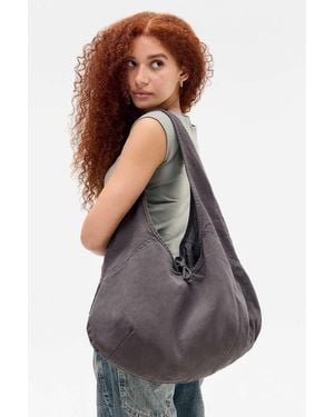 BDG Flo Canvas Slouch Tote Bag - Brown