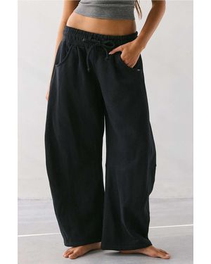 Out From Under Essential Barrel Leg Joggers S At Urban Outfitters - Black