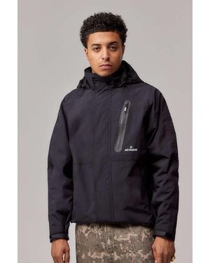 Ayker Black Slantzip Tech Jacket - Blue