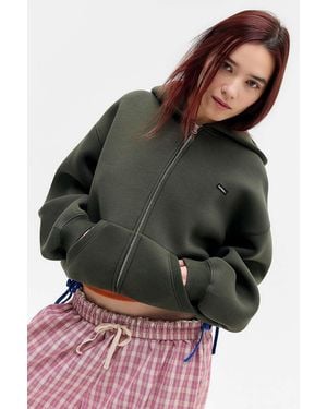iets frans... Khaki Scuba Hoodie - Black