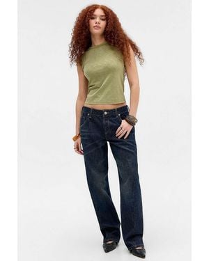 BDG Ada Twisted Straight Leg Jeans - Blue