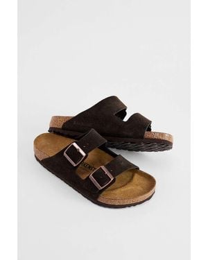 Birkenstock Mocca Arizona Suede Sandals - Brown