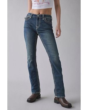 True Religion Billie Super T Mid-Rise Straight Jean - Blue