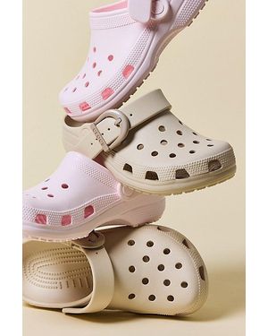 Crocs™ Classic Buckle Clogs - Natural