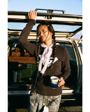 Roxy Uo Exclusive Pom Pom Knit Hoodie - Black