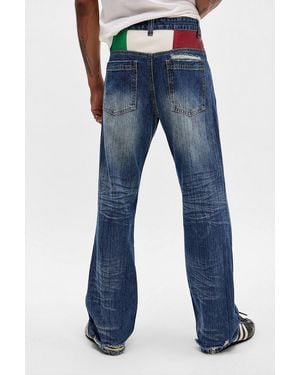Jaded London Italy Muse Straight Leg Jeans - Blue