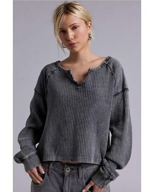 BDG Catskills Pullover Top - Grey