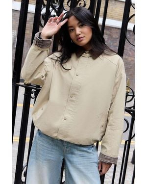 BDG Harley Trench Coat Jacket - Black