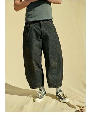 BDG Rinse Black Crop Cacoon Jeans - Green