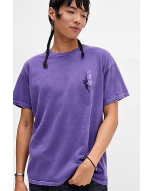 Urban Outfitters Uo Eagle Graphic Tee - Purple