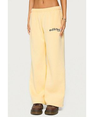 Edikted West Coast Sweatpants - Yellow
