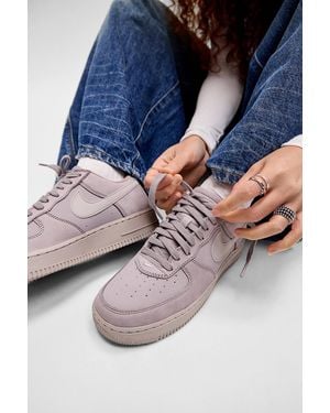 adidas Nike Taupe Air Force 1 Trainers - Blue