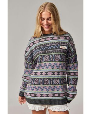 Quiksilver Vision Knit Jumper S At Urban Outfitters - Grey
