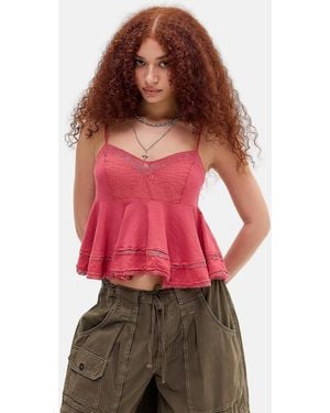Urban Outfitters Uo Luckiest Girl Cami - Red