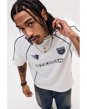 iets frans... Ecru Piped T-shirt - Grey