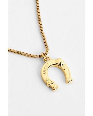 Urban Outfitters Lucky Eleven Uo Exclusive Good Luck Necklace - Metallic
