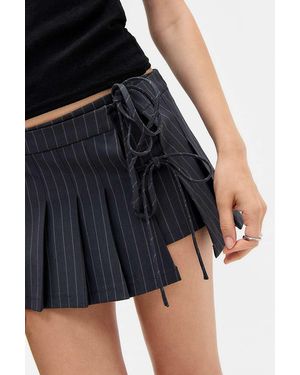 Silence + Noise Silence + Noise Lea Tailored Tie Side Skort - Black
