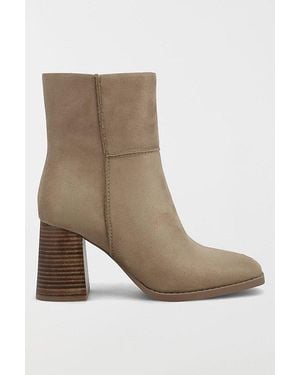 MIA Mia Darian Suede Block Heel Bootie - Brown